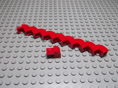 Lego 10 Rundsteine Bogensteine 2x1x1 rot   6091 Set 5986 6280 8157 5571