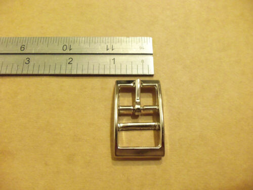 3/4" Nickel Plated Dog Collar Double Bar Buckles Pack Of 10 