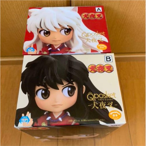 Qposket Inuyasha Figure Toy Doll A B set Normal Rare Color 14cm Q posket