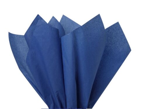 10 Navy Blue Paper Gift Bags With Tissue Paper Recyclable Twist Handle Party Bag