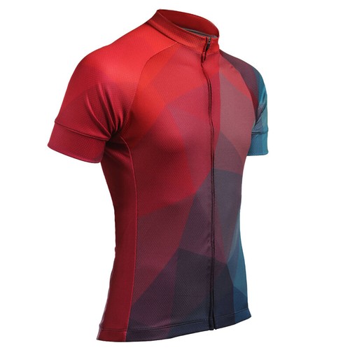 Short Sleeve Mens Cycling Jersey Outdoor Sports Shirt Jersey Quick Dry 3 Pocket