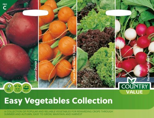 Easy Vegetables Collection by Country Value FREE UK DELIVERY 4 Varieties