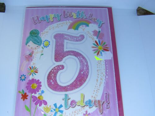 La edad de 5 tarjeta de cumpleaños tarjeta de saludos