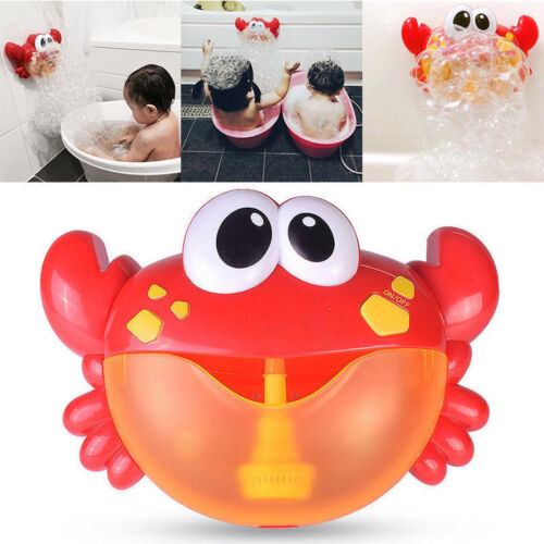 Crab Bubble Maker Automated Spout Bubble Machine Bath Shower Kids Fun Toy