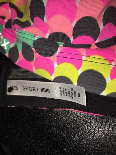 NWT VICTORIAS SECRET VSX RACERBACK 32D SPORT BRA UNDERWIRE POLKA DOT