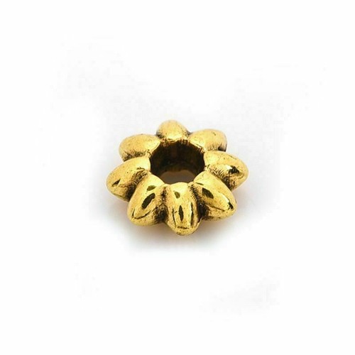 50Pcs Alloy Beads For DIY Jewelry Findings Antique Silver Gold Color Wholesale