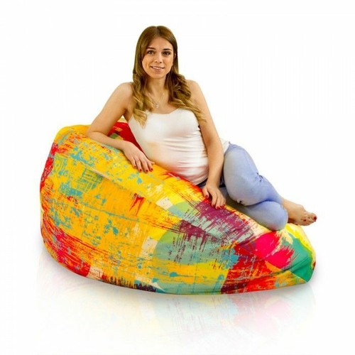 POUF POLTRONA SACCO FRESH TESSUTO MORBIDO SFODERABILE BEANBAG SITZSACK