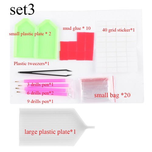 Rad Stickerei Zubehör 5D Diamond Painting Kits Kreuz Stich Boxen mit Rhinstone