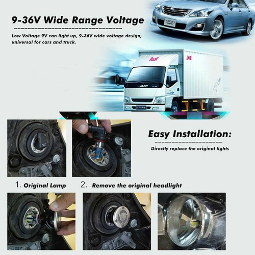 Pair 5202//H16 G5 80W 8000LM LED Headlight Bulb Conversion Kit Beam Fog Light