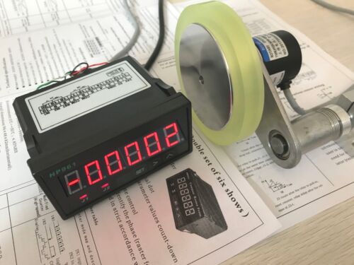 HQ 1/'/' Resolution Photoelectric Length Meter Kits Grating Counter 12/'/' Wheel