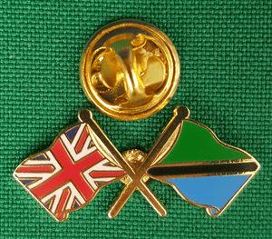 Tanzania Flag Lapel Pin Badge Solid Silver 925 Tanzania Flag Lapel Pin Badge Solid Silver 925