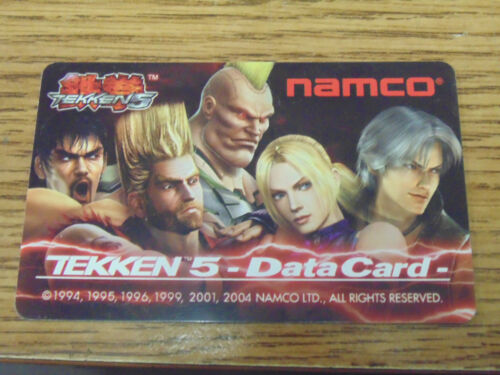 NEW NAMCO PLAYER'S DATA CARD FOR TEKKEN 5 FIGHTING ARCADE GAMES 