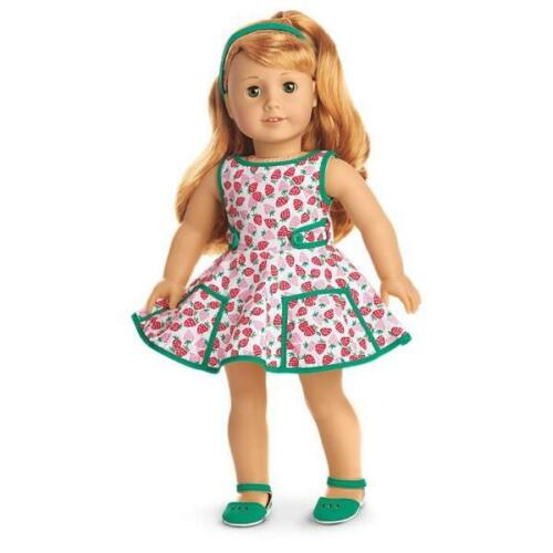 AMERICAN GIRL MARYELLEN/'S STRAWBERRY OUTFIT~DRESS~HEADBAND~SHOES~NEW