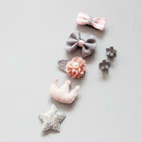 7 teile//satz Kinder Baby Mädchen Haar Clips Bogen Haarnadel Q0U6 Stirnb Hea F4C8