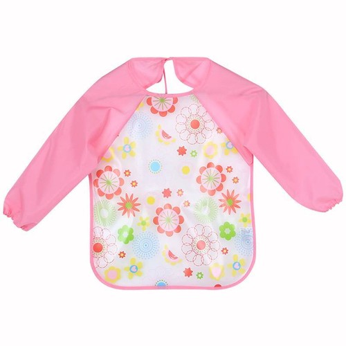 Baby Bibs Infant Cartoon Printed Long Sleeve Waterproof Coverall Baby SALE