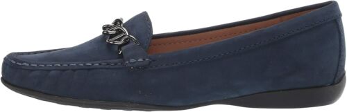 Driver Club USA Women's Leather Chain Detail Driving Loafer 