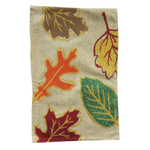 Morigins Fall Colorful Leaves Double sided Autumn Burlap Garden Flag 12" x 18" 