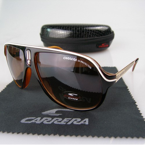 Fashion Aviator Men Women Retro Sunglasses Eyewear Carrera Glasses+Box C02