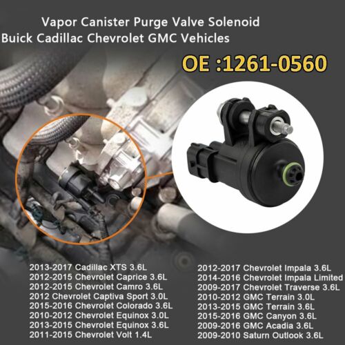 12610560 Vapor Canister Purge Vent Valve For Cadillac CTS Chevrolet GMC Buick 