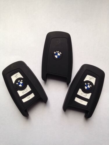 Bmw Key Fob Case Cover In 100% Silicone In Grey Or Black BMW Series 1/3/5/7 