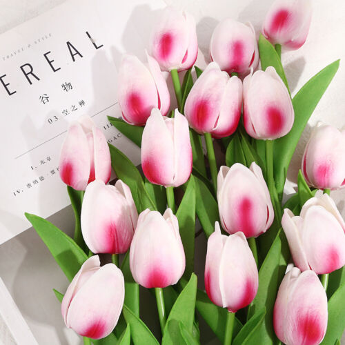 10-20 head Real Touch Artificial Tulip Fake Flower Wedding Home & Party Decor 