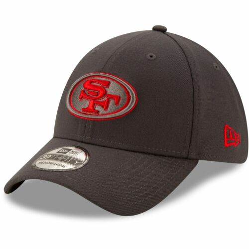 San Francisco 49ers charcoal New Era 39Thirty Flexfit Cap