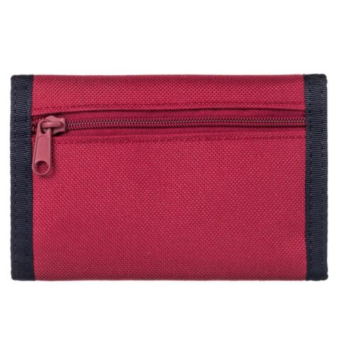 DC SHOES MENS WALLET RIPSTOP 2 RED TRIFOLD MONEY NOTE CARD PURSE 7W 3112 RRKO