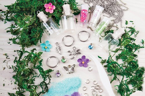 Make It Real À faire soi-même terrarium Bijoux terrarium Bouteille Pendentif Making Kit Pour Filles