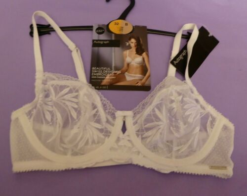 Marks & Spencer Autograph new white non-padded underwired balcony bra