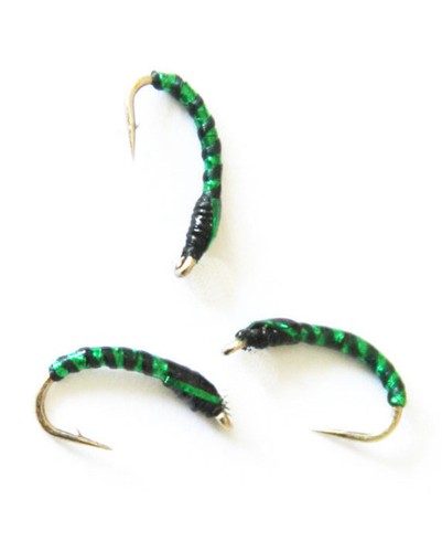 Époxy Buzzers-Green Sparkle Buzzers taille choix truite leurres pêche à la mouche truite