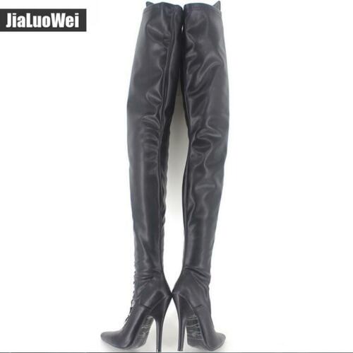 Details about  / Women Clubwear Pointed Toe Low Chunky Block Heel Over Knee Boots Shoes Nightclub