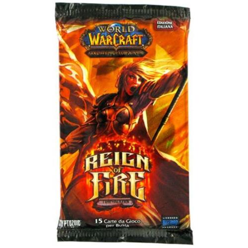 LOOT CARDS* WOW TCG Reign of Fire ITALIAN BOOSTER PACK Factory Sealed