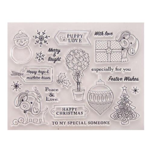 Animal Silicone Clear Stamps for DIY Scrapbooking Photo Album Cards Craft  NIGH 