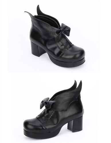 Gothic Lolita Barock victorian Teufel Demon Damen-schuhe shoes Pump cosplay 