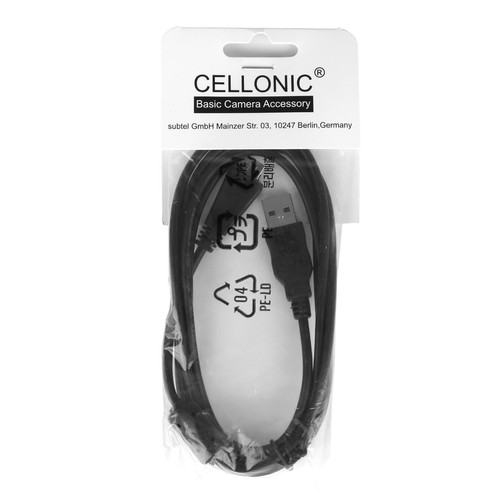 HX100V Cable Carga negro Cable USB Sony Cyber-shot DSC-HX100
