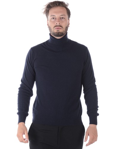 Maglia Maglione Daniele Alessandrini Sweater Lana ITALY Uomo Blu FMC17053707 23