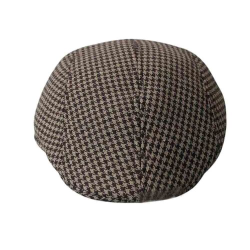 Children Kids Flat Cap Tweed Check Herringbone Peaky One Size Pretty Hat