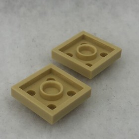 LEGO 3022 Tan Plate 2 x 2 (x2)