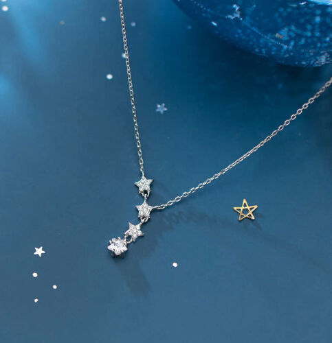 B18 Necklace Star Little Stars Sterling Silver 925 