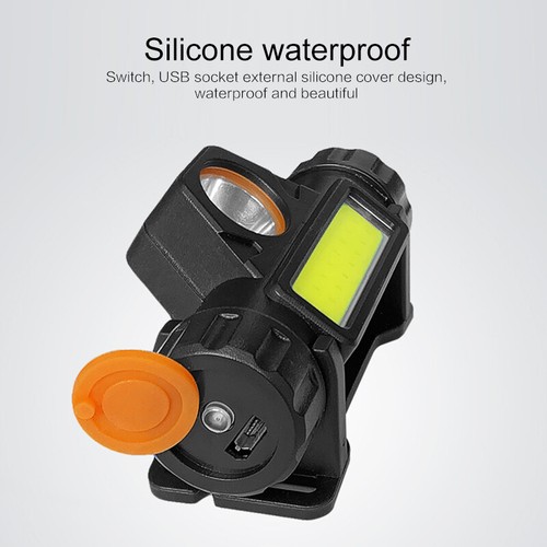 Super Bright Waterproof Head Torch Headlight LED USB Rechargeable Headlamp Fish