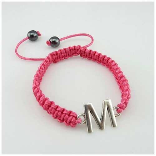 Oferta Venta De Varios Colores Cuerda de Nylon Pulsera Ajustable inicial-elige de diseño