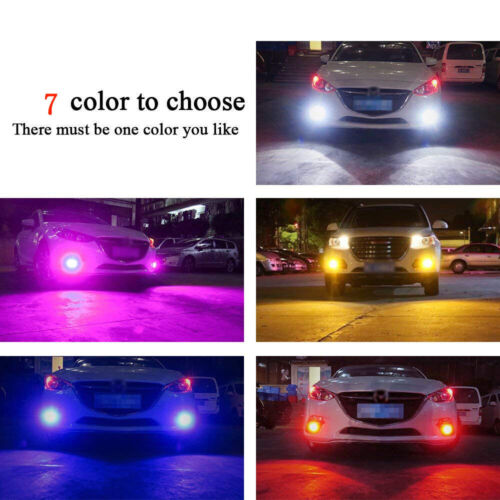 For Ford Mustang 2006-2012 Wireless IR Remote Multi-Color RGB LED Fog Lights 2X