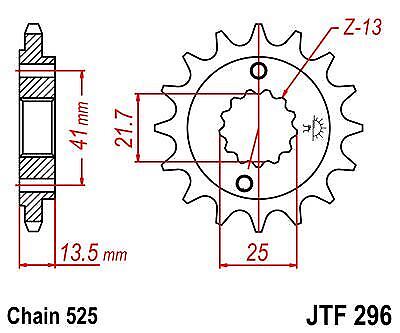 JT Front Sprocket JTF296 16 Teeth fits Honda NV400 C Steed Japan NC26 