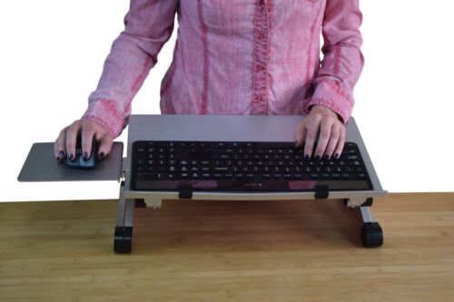 WORKEZ KEYBOARD TRAY adjustable height computer stand on desk riser holder tilt 