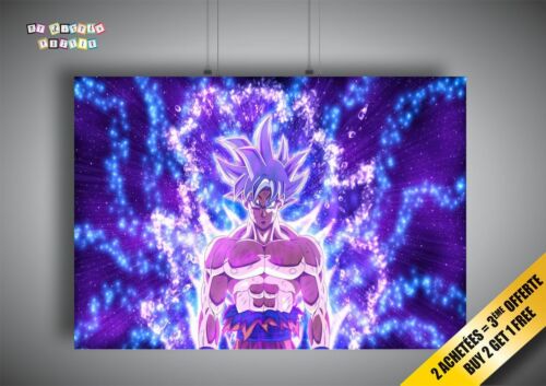 Goku sangoku ultra instinct dragonball super poster wall art