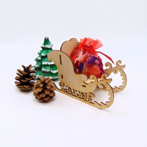 Noël décoration de table cadeau 3d Kit décoration Luge en bois 