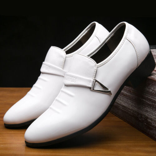 Mens Oxfords Loafers Pointed Toe Leather Shoes Formal Casual Driving Party Dress 
