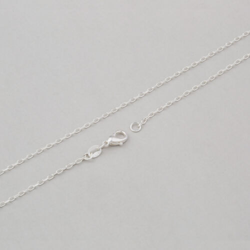 TOP 1PCS Making Jewelry Singapore 925 Silver Plated Necklace Chains Pendants 