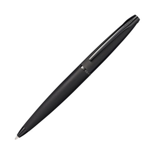 Cross ATX Ballpoint Pen Brushed Black PVD with Etched Diamond Pattern