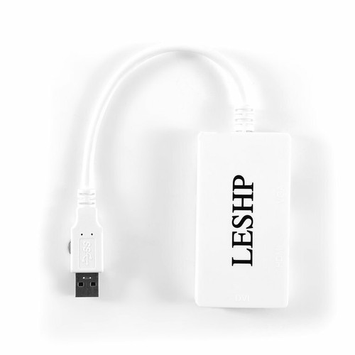 3 in 1 Connect Additional Display Devices UO USB3.0 to HDMI+DVI+VGA Adapter